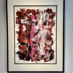 William Gear, Pink and Red Verticals, 1959