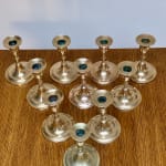 Rennie Mackinosh, A Pair of Bakelite Candle Holders, Circa 1930s