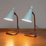 Giuseppe Ostuni, A Pair of Vipere Table Lamps, Circa 1950s