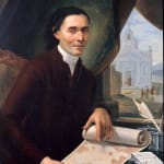 PIETRO LABRUZZI, Portrait of Giacomo Giustini Holding a Plan of the Church of San Michele Arcangelo in Castel Madama