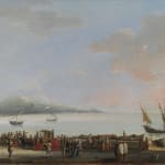 GIOVANNI BATTISTA CAMUCCINI, Scorcio del lago di Albano dal sentiero per Palazzolo, c. 1840