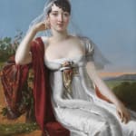 MARIE-GUILHELMINE BENOIST (born Leroux-Laville), Portrait of a Lady in a landscape, 1805-1810 ca.