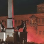 IPPOLITO CAFFI, Pope Pius IX's Nocturnal Benediction in Piazza del Quirinale, 1848