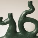 Jan Ernst de Wet, 6 Arms 3 Legs Green Emerald underglaze, 2021