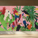 Hunt Slonem, Cardinals Louisiana, 2020