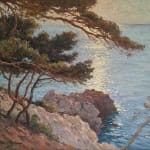Jean Lafon, Clair de lune sur la côte rocheuse en Méditerranée