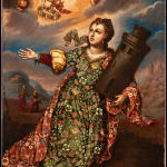 OUR LADY OF THE ROSARY OF POMATA, Unidentified artist, Lake Titicaca workshop (Bolivia), 1730