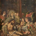 JOSEFA SANCHEZ, Jesus Christ on the cross with the Virgin, Spain, 17th Century
