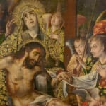JOSEFA SANCHEZ, Jesus Christ on the cross with the Virgin, Spain, 17th Century