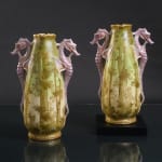 Amphora, Gres Bijou Series Butterflies & Spiderwebs Semiramis Vase, 1904-1906