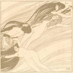Gustav Klimt, Woman Looking Upward, 1901