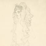 Gustav Klimt, Wantoness (Study of a Head), 1919