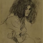 Gustav Klimt, Woman Looking Upward, 1901