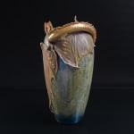 Amphora, Gres Bijou Series Butterflies & Spiderwebs Semiramis Vase, 1904-1906