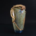 Amphora, Gres Bijou Series Butterflies & Spiderwebs Semiramis Vase, 1904-1906