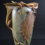 Amphora, Gres Bijou Series Butterflies & Spiderwebs Semiramis Vase, 1904-1906