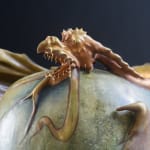 Amphora, Gres Bijou Series Butterflies & Spiderwebs Semiramis Vase, 1904-1906