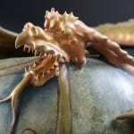 Amphora, Gres Bijou Series Butterflies & Spiderwebs Semiramis Vase, 1904-1906