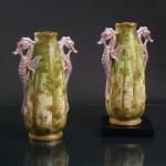 Amphora, Gres Bijou Series Butterflies & Spiderwebs Semiramis Vase, 1904-1906