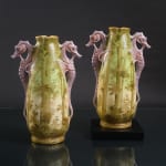 Amphora, Gres Bijou Series Butterflies & Spiderwebs Semiramis Vase, 1904-1906