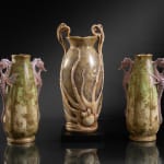 Amphora, Gres Bijou Series Butterflies & Spiderwebs Semiramis Vase, 1904-1906