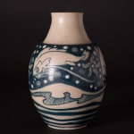 Galileo Chini, Cosmic Catfish Vase, c. 1925