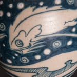 Galileo Chini, Cosmic Catfish Vase, c. 1925