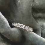 Aquamarine & Diamond Rose Pendant Necklace