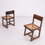 Pierre Jeanneret, Set of 10 'Box' Chairs , 1958