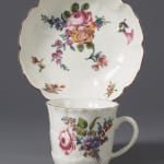 An extremely rare Longton Hall Leaf Shape Teapot and Cover, Circa 1755