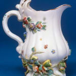 An extremely rare Longton Hall Leaf Shape Teapot and Cover, Circa 1755