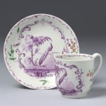 An extremely rare Longton Hall Leaf Shape Teapot and Cover, Circa 1755