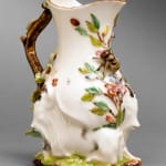 An extremely rare Longton Hall Leaf Shape Teapot and Cover, Circa 1755