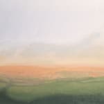 Kit Glaisyer, Sun rays over Eggardon Hill 180x60cm