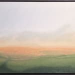 Kit Glaisyer, Sun rays over Eggardon Hill 180x60cm