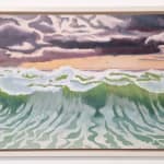 Kit Glaisyer, Storms passing over Eggardon Hill 150x50cm