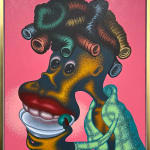 Peter Saul, Woman Drinking Martini, 2009