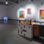 Peter Saul, Woman Drinking Martini, 2009