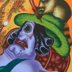 Peter Saul, Woman Drinking Martini, 2009