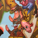 Peter Saul, Raccoon Artist Surprises the Art World, 2009
