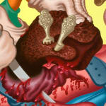 Peter Saul, Raccoon Artist Surprises the Art World, 2009