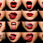 Tyler Shields, Glitter Mouth, 2020