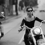Albert Watson, Carré Otis on Chopper, Los Angeles, 1990
