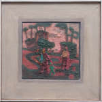 ALEX COHEN, sunset and three figures , 2024