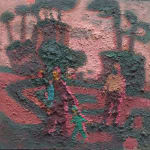 ALEX COHEN, sunset and three figures , 2024