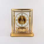 Jaeger LeCoultre, Jaeger LeCoultre Atmos Gold with custard dial , 1981