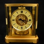 Jaeger LeCoultre, Jaeger LeCoultre Atmos Gold with custard dial , 1981