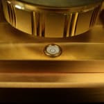 Jaeger LeCoultre, Jaeger LeCoultre Atmos Gold with custard dial , 1981