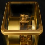 Jaeger LeCoultre, Jaeger LeCoultre Atmos Gold with custard dial , 1981
