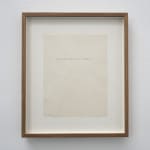 Robert Barry, Something only you can realize, 1970